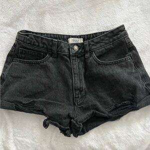 Forever 21 Black Denim Shorts